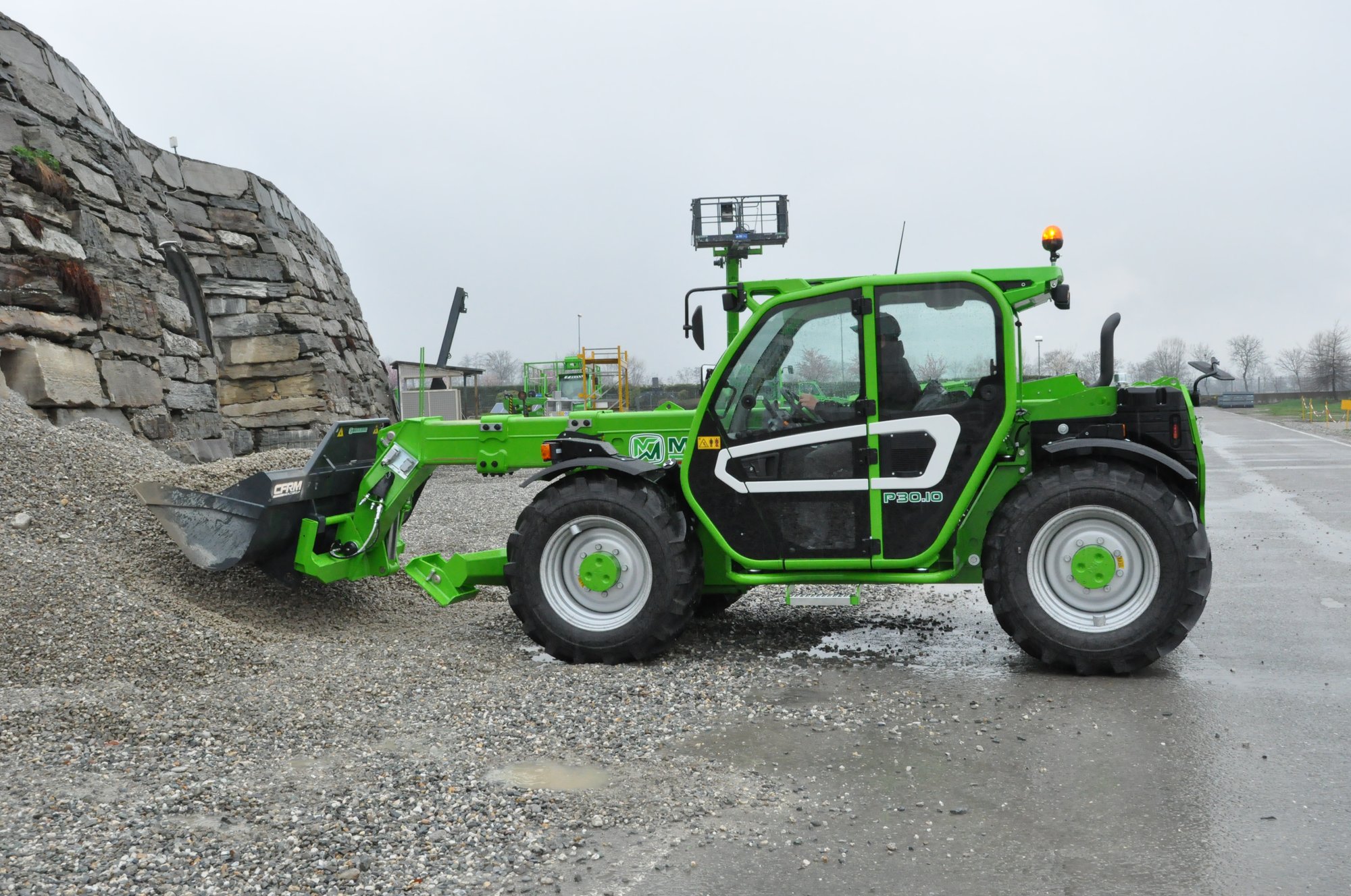 Merlo Fahrer bei der Arbeit
