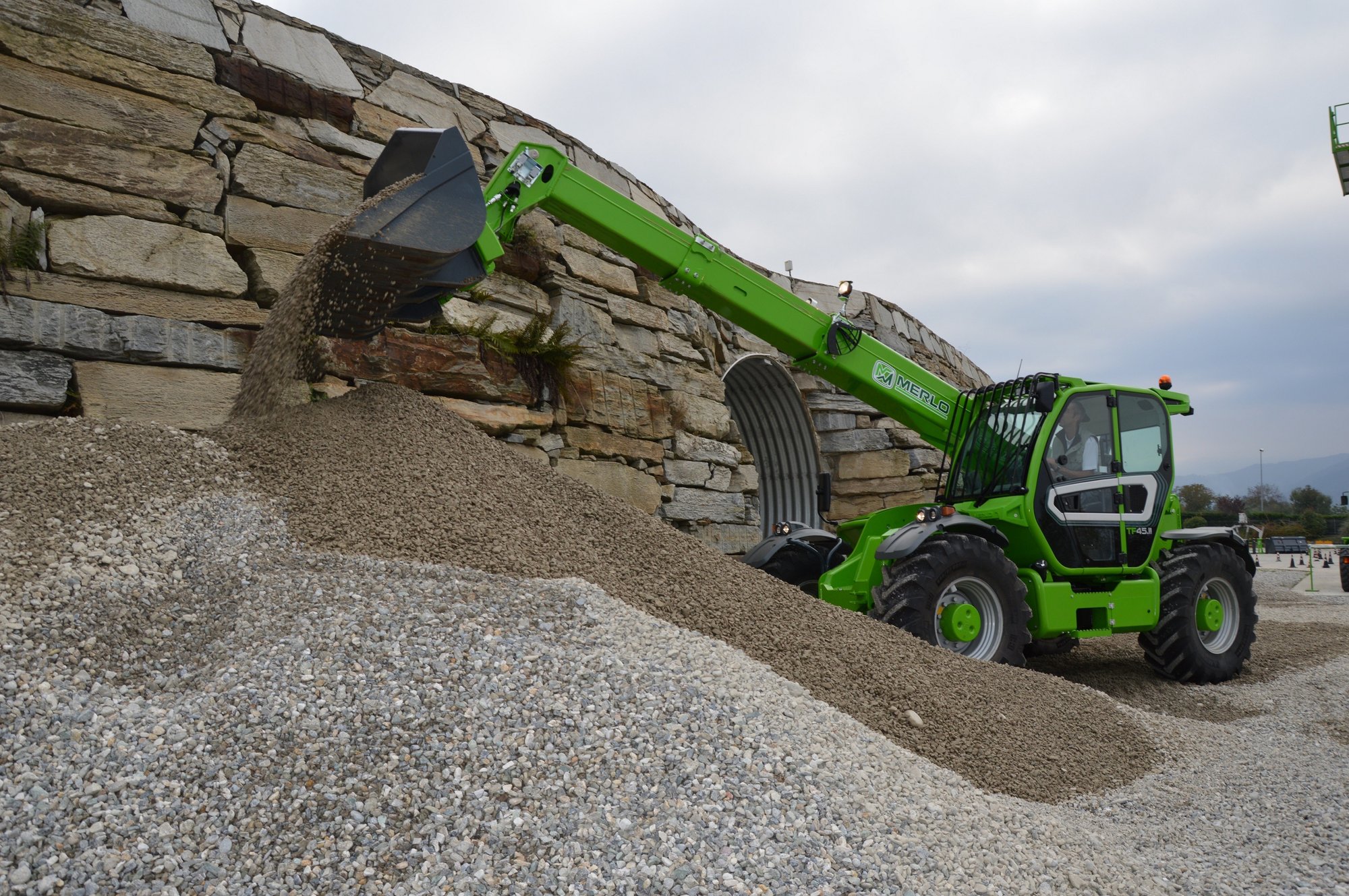 Merlo Fahrer bei der Arbeit
